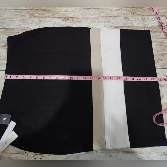 AMANDA & chelsea colorblock pencil skirt womens size 8 NWT - Picture 8 of 10